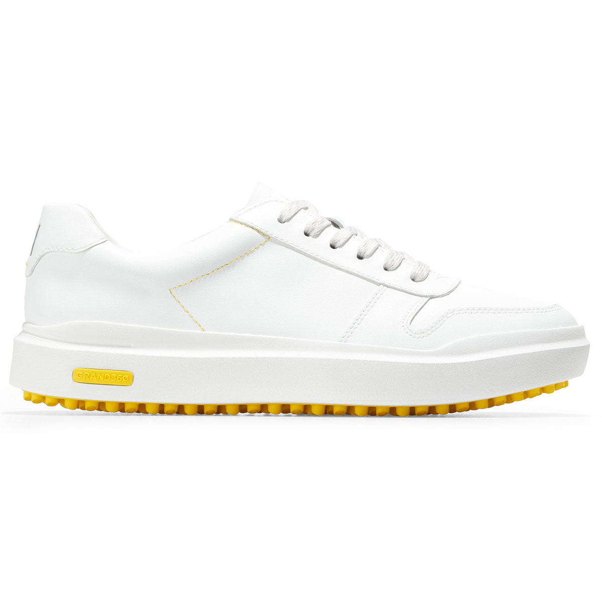 Cole Haan Womens GrandPro AM Waterproof Spikeless Golf Shoes, Female, Bright white, 4 | American Golf von Cole Haan