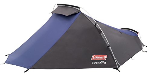 Coleman Cobra 2 Zelt für Trekkingtouren, Camping oder Festivals, kleines Packmaß, passt in einen Rucksack, wasserdicht HH 3.000 mm, Zwei Personen von Coleman
