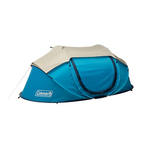 Coleman Unisex-Erwachsene Camp Burst Pop-Up Camping Tent Zelt, Blau, 2 Person von Coleman
