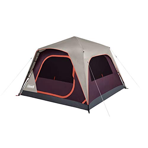 Coleman Unisex-Erwachsene Campingzelt | Skylodge Instant Tent, Brombeere, 4-Person von Coleman