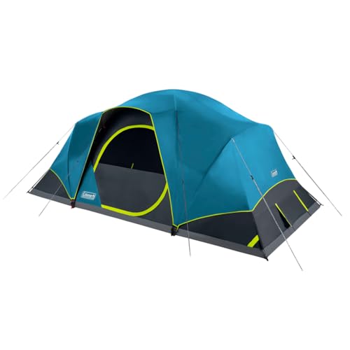 Coleman Unisex-Erwachsene Skydome Camping Tent Zelt, Mehrfarbig/Meereswellen (Ocean Tides), 10 Person von Coleman