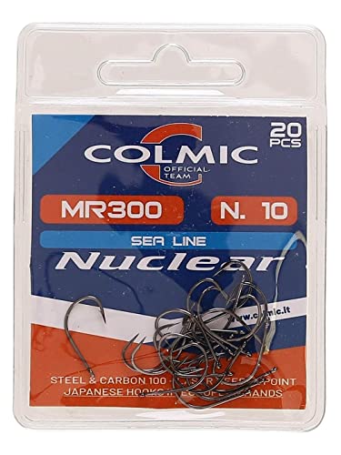 Colmic Angel Haken Haken Nuclear MR 300 10 Haken Öse für das Surfcasting Meer Boot Bolo Spinning von Colmic