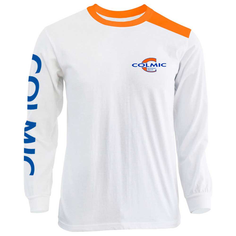 Colmic Logo Long Sleeve T-shirt Weiß 2XL Mann von Colmic