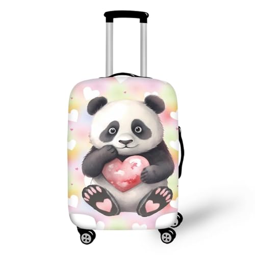 Coloranimal Schulbus Gepäckabdeckung für Trolley Zubehör Schutzhülle Koffer 18-32 Größe, Love Panda, S (18"-21" cover), Gepäck-Set von Coloranimal