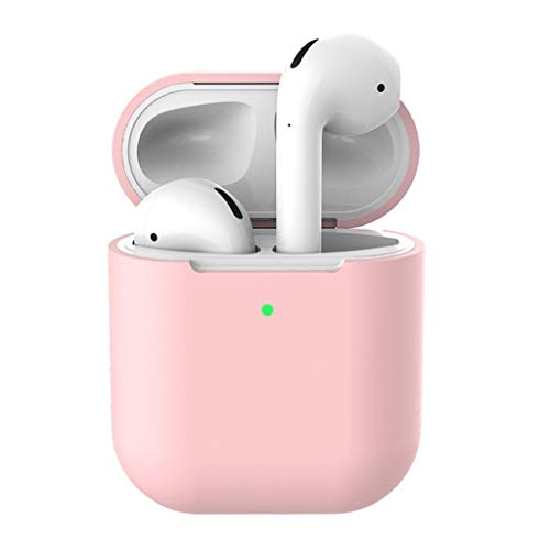 Colorful Für AirPods 1&2 Gen. Tasche Silikonhülle, Schlank und Leicht Hülle Stoßfeste Schutzhülle für Apple AirPods Aufladen Case (Rosa) von Colorful Elektronik