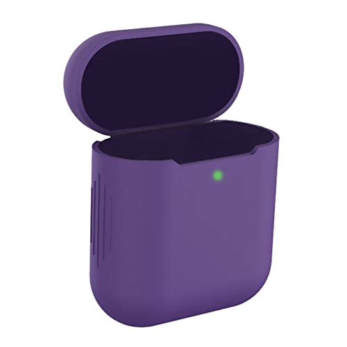 Colorful Geeignet für Airpods 1/2-Generation Anti-Drop Hüllen Weiche Silikon Schutzhülle für Airpods Kopfhörer, kabelloses Headset Case Cover (Purple, One Size) von Colorful Elektronik