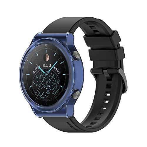 Colorful Schutzhülle für Huawei GT2 Pro, Hollow Out TPU Protective Case Frame Hülle Stoßfeste Abdeckung Anti Scratch Schutzhülle für Huawei GT2 Pro Smartwatch (Blau) von Colorful Elektronik