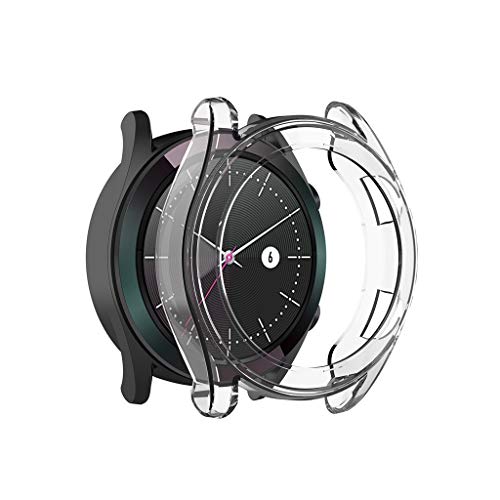 Für Huawei Watch GT2 46mm Hülle, Colorful Flexibles TPU Tasche Schutzhülle Silikon Bumper Case Cover für Huawei Watch GT2 46mm, [Ultradünne] [Kratzfest] [Shock Absorption] (Klar) von Colorful Elektronik