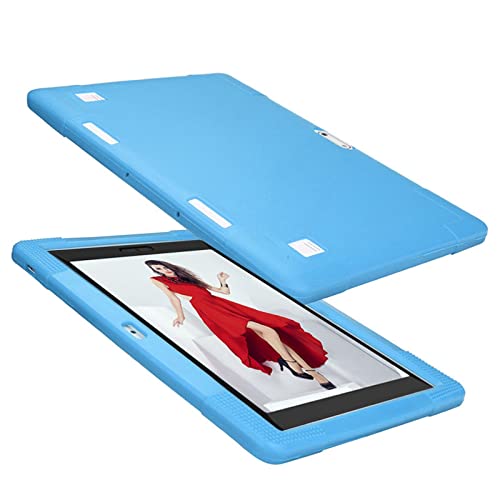 Universal Folio Hülle für 10inch &10.1 Zoll Tablette, Colorful PU Silikon ständer Tablethülle Schutzhülle für 10.1 Zoll Android Touchscreen Tablet (Sky Blue) von Colorful Elektronik