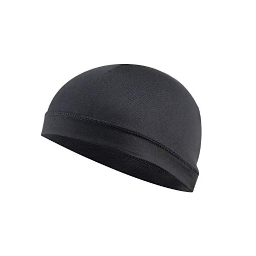 Colorful Sport Skull Cap Unterziehmütze Helmmütze Winddicht atmungsaktiv Fahrrad Mütze Bike Cap für Damen Herren (Schwarz) von Colorful Outdoor