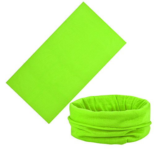 Colorful(TM Erwachsene Multifunktionstuch Schlauchschal Schlauchtuch Neckwarmer Halstuch Multifunktionstuch Kopftuch,vielseitig (Grün) von Colorful