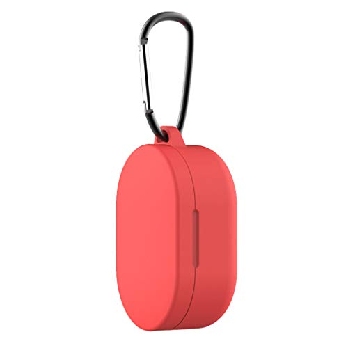 Colorful Für Xiaomi Redmi Airdots Tasche Silikonhülle, Schlank und Leicht Hülle Stoßfeste Schutzhülle für Xiaomi Redmi Airdots Aufladen Case (Rot) von Colorful