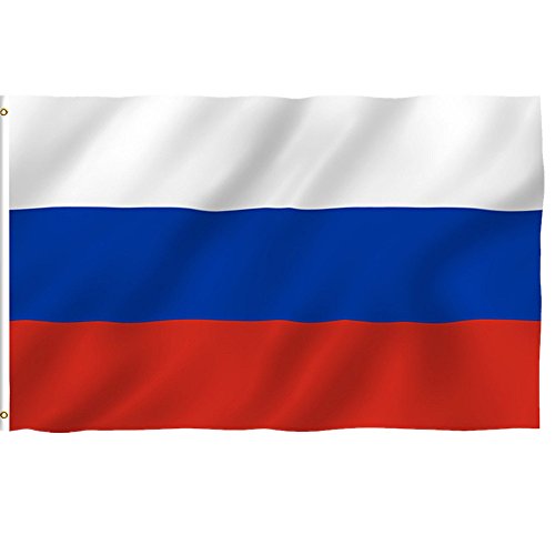 Flagge Fahne,COLORFUL 3x5Ft Russland-Flagge _Vivid Farbe und UV Fade_ Resistant Russian Federation Nationalflaggen von Colorful