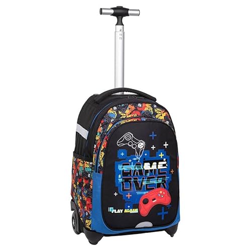 Colorino F107657, Schulrucksack mit Rollen CP JACK GAME, Multicolor von Colorino