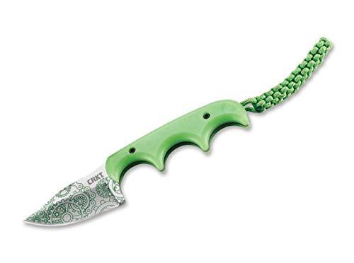 CRKT Unisex – Erwachsene Minimalist Bowie Gears Feststehendes Messer, Grün, 17 cm von CRKT
