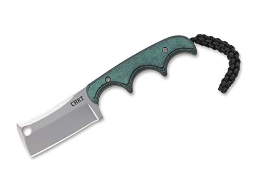 CRKT Unisex – Erwachsene Minimalist Cleaver Feststehendes Messer, Grün, 13 cm von CRKT