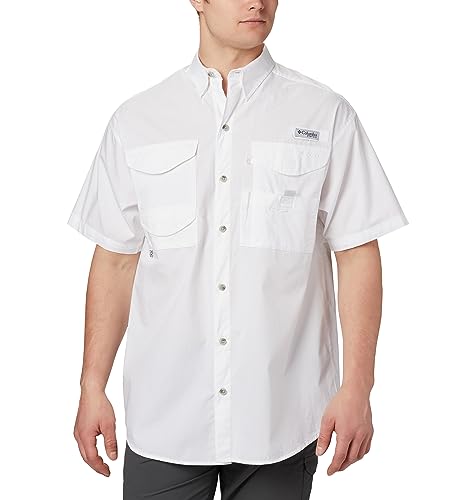 Columbia Bonehead Herren Kurzarm-Shirt, Größe 5X, Weiß von Columbia