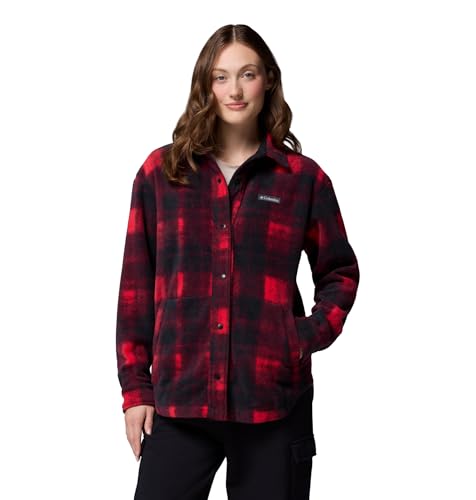 Columbia Damen Benton Springs Hemdjacke 2, Fleecejacke, bergrot omblur tonal, S von Columbia