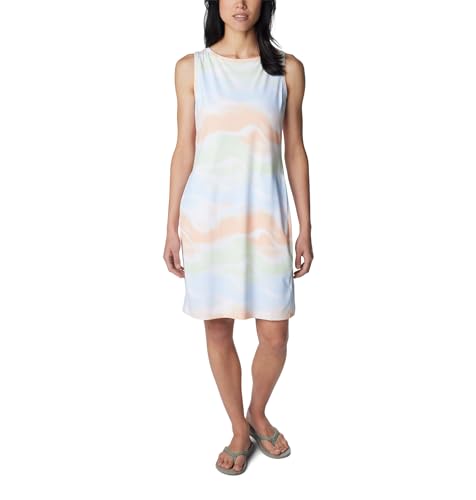 Columbia Damen Chill River Printed Dress Kleid, White Undercurrent, von Columbia