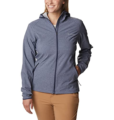 Columbia Damen Heather Canyon Softshell Kapuzenjacke, Nocturnal Heather 466, XL EU von Columbia