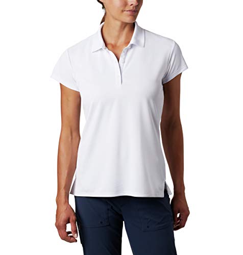 Columbia Damen Innisfree Short Sleeve Polo Sport-Shirts, Weiß, Medium von Columbia