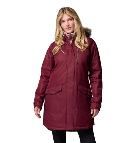 Columbia Damen Suttle Mountain Long Insulated Jacket Winterjacke Rich Wine XL von Columbia