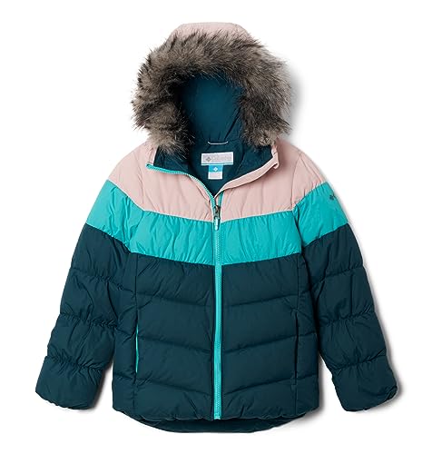 Columbia Girl's Arctic Blast II Ski Jacket, Night Wave, Bright Aqua, Dusty Pink, S von Columbia