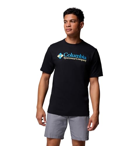 Columbia Herren CSC Basic Logo Short Sleeve T-Shirt Black CSC Retro Logo S von Columbia