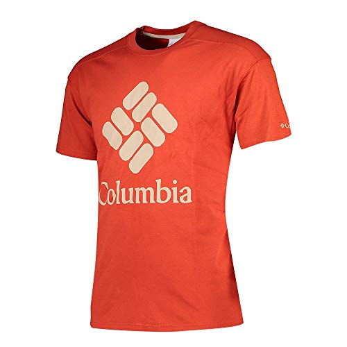Columbia Herren Lodge Logo T-Shirt, Carnelian Red, M von Columbia