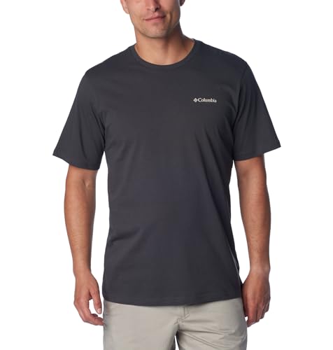Columbia Herren North Cascades Short Sleeve Tee Kurzarm Shirt, Shark, CSC Box Logo, von Columbia