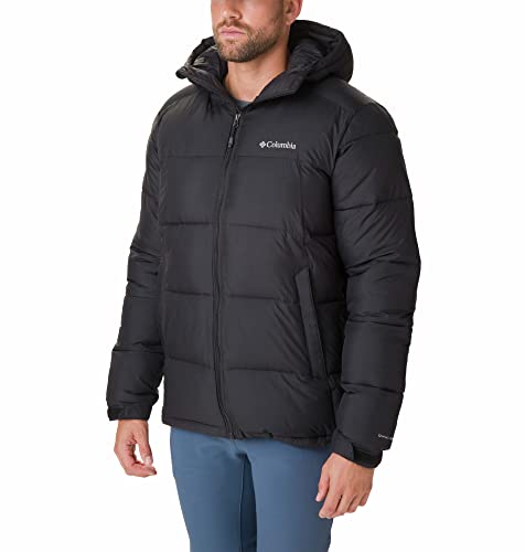 Columbia Pike Lake Hooded Jacket Steppjacke Mit Kapuze für Herren, Schwarz, XL von Columbia