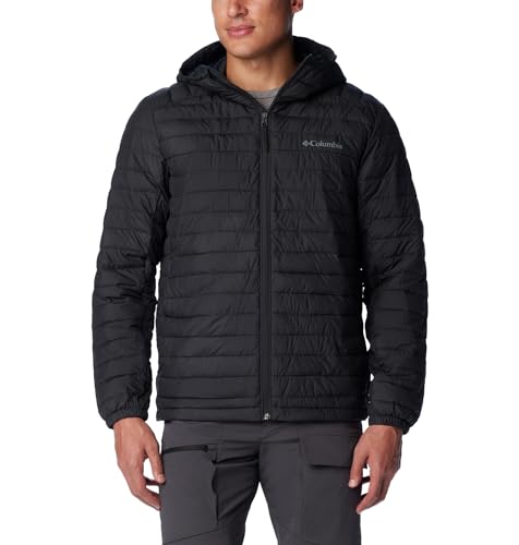 Columbia Silver Falls Hooded Jacket, Steppjacke mit Kapuze für Herren, Black, Größe XL von Columbia