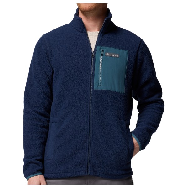 Columbia - Jasper Ridge Pebbled Full Zip Fleece - Fleecejacke Gr S blau von Columbia