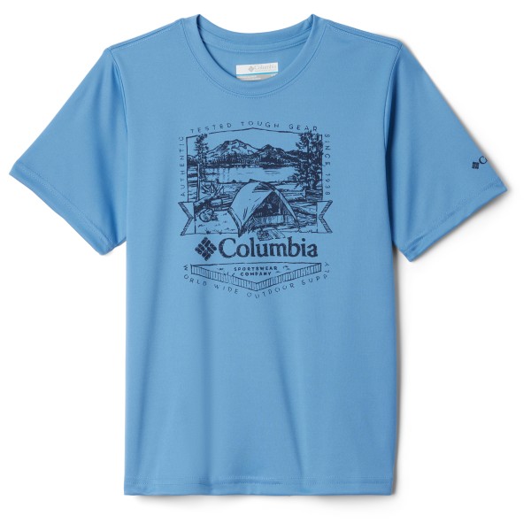 Columbia - Kid's Fork Stream Graphic Shirt S/S - T-Shirt Gr S blau von Columbia
