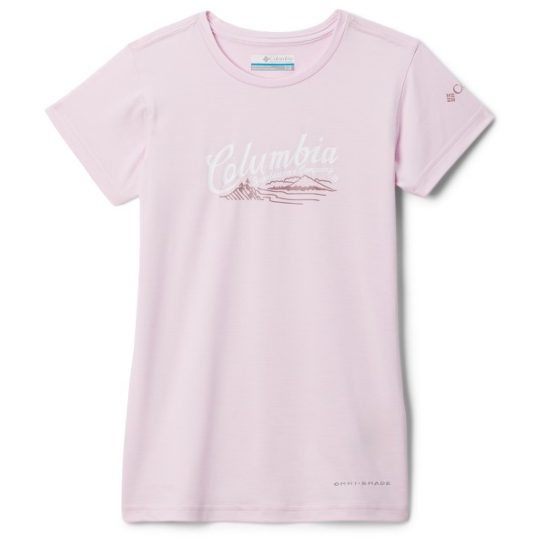 Columbia - Kid's Mission Peak Graphic Shirt S/S - Funktionsshirt Gr S rosa von Columbia