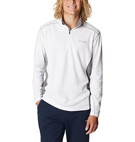 Columbia Klamath Range II Half Zip Fleece Pullover für Herren, White, City Grey von Columbia