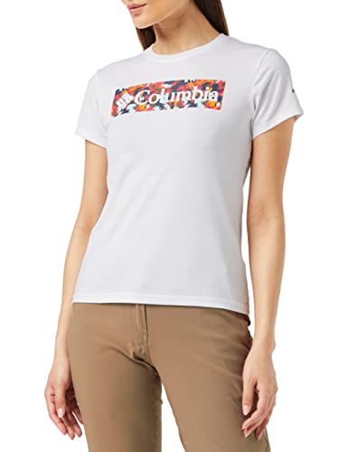 Columbia Kurzärmeliges T-Shirt mit Aufdruck für Damen, Sun Trek, XS von Columbia