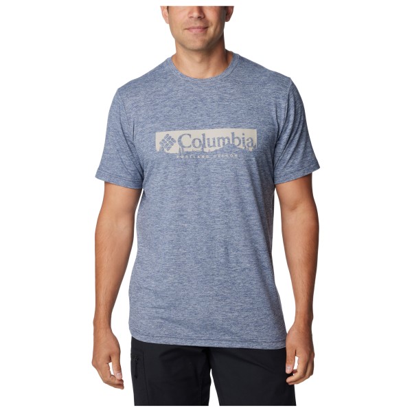 Columbia - Kwick Hike Graphic S/S Tee - T-Shirt Gr XL grau von Columbia