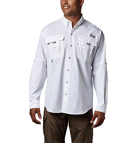 Columbia PFG Bahama II Herren-Langarmshirt, Weiß, Größe 1X von Columbia