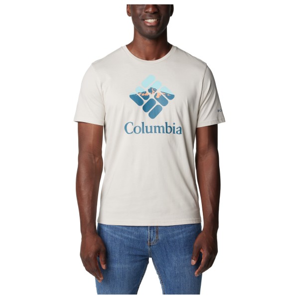 Columbia - Rapid Ridge Graphic Tee - T-Shirt Gr L grau von Columbia