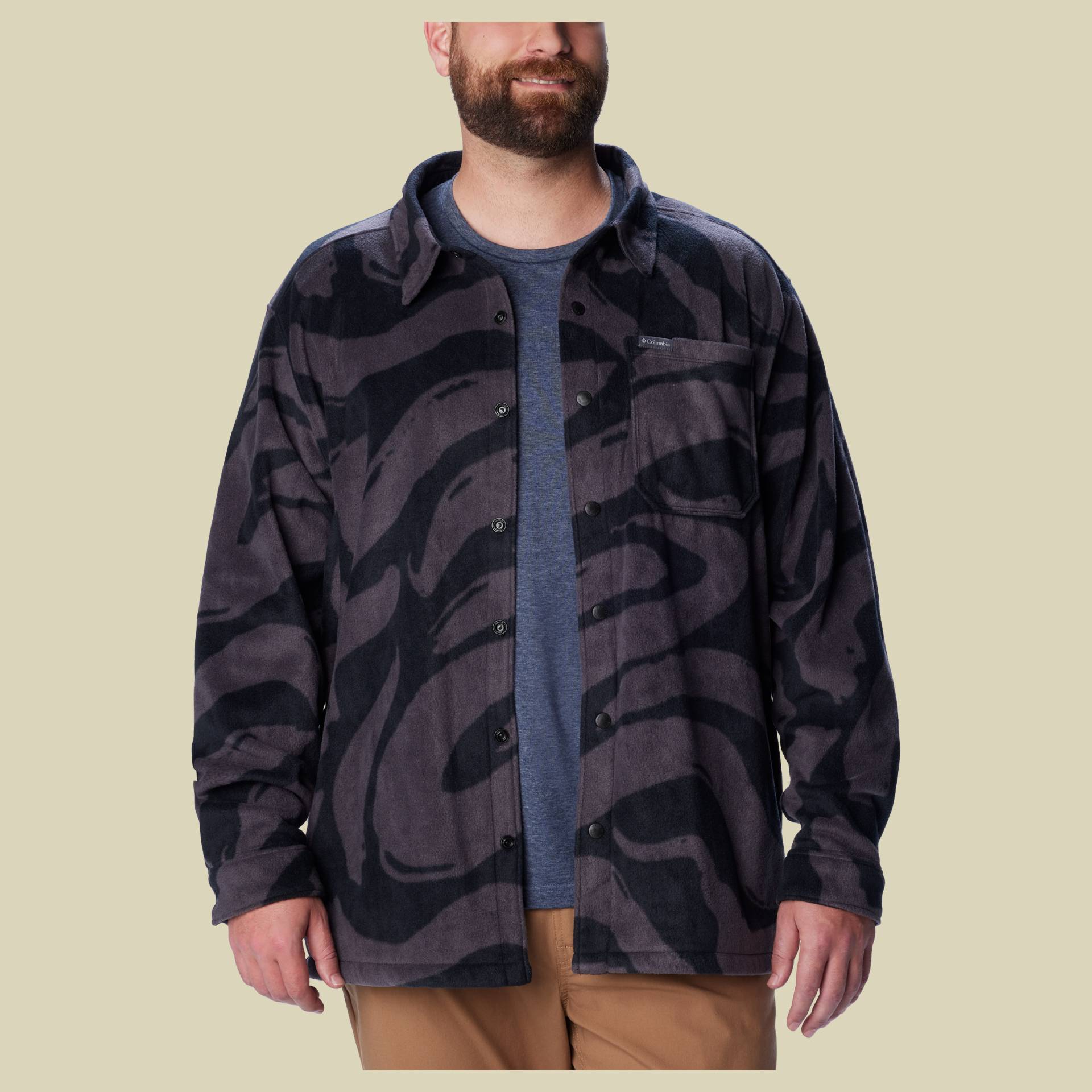 Steens Mountain Printed Jacket Men Größe L  Farbe black snowdrift von Columbia