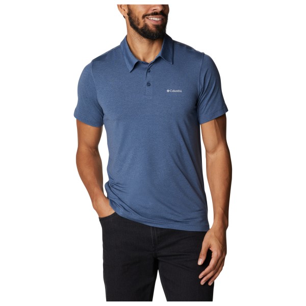 Columbia - Tech Trail Polo - Polo-Shirt Gr L - Length: 28'' blau von Columbia