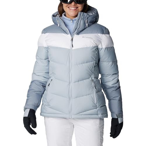 Columbia Women's Abbott Peak Insulated Ski Jacket, Cirrus Grey, White, Tradewinds Grey, M von Columbia