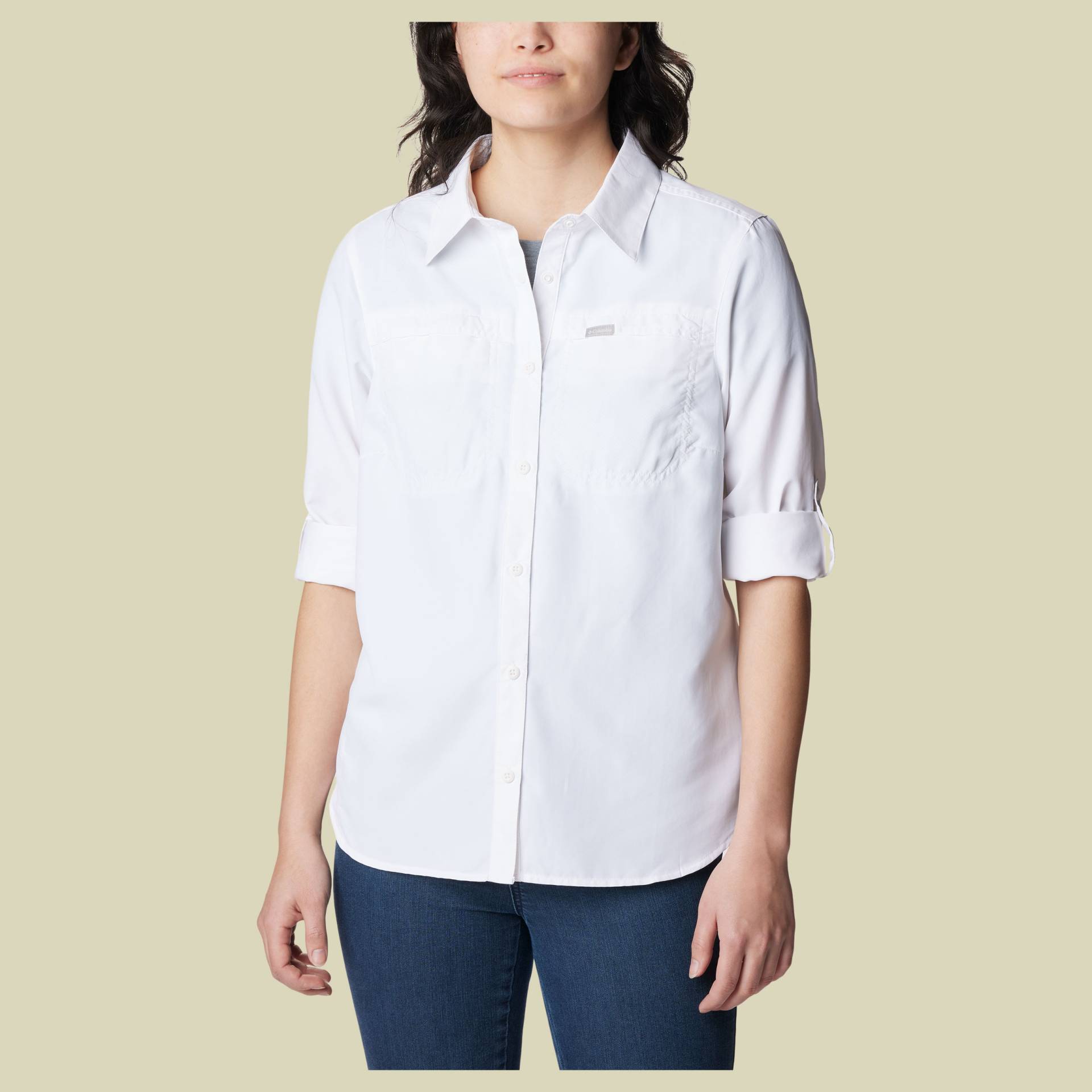 Silver Ridge 3.0 EUR Long Sleeve Shirt Women Größe XL Farbe white von Columbia