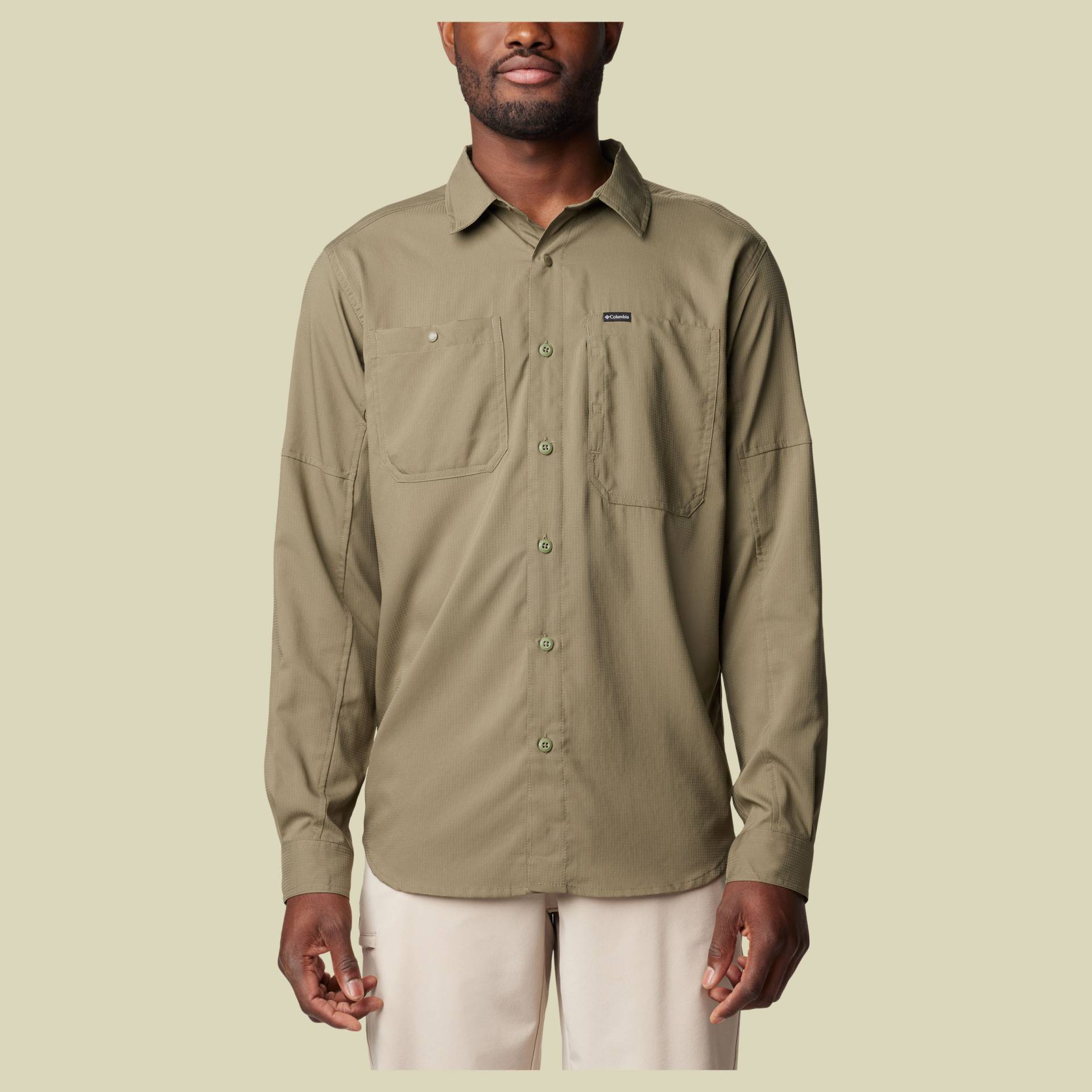 Silver Ridge Utility Lite Long Sleeve Shirt Men Größe S Farbe stone green von Columbia