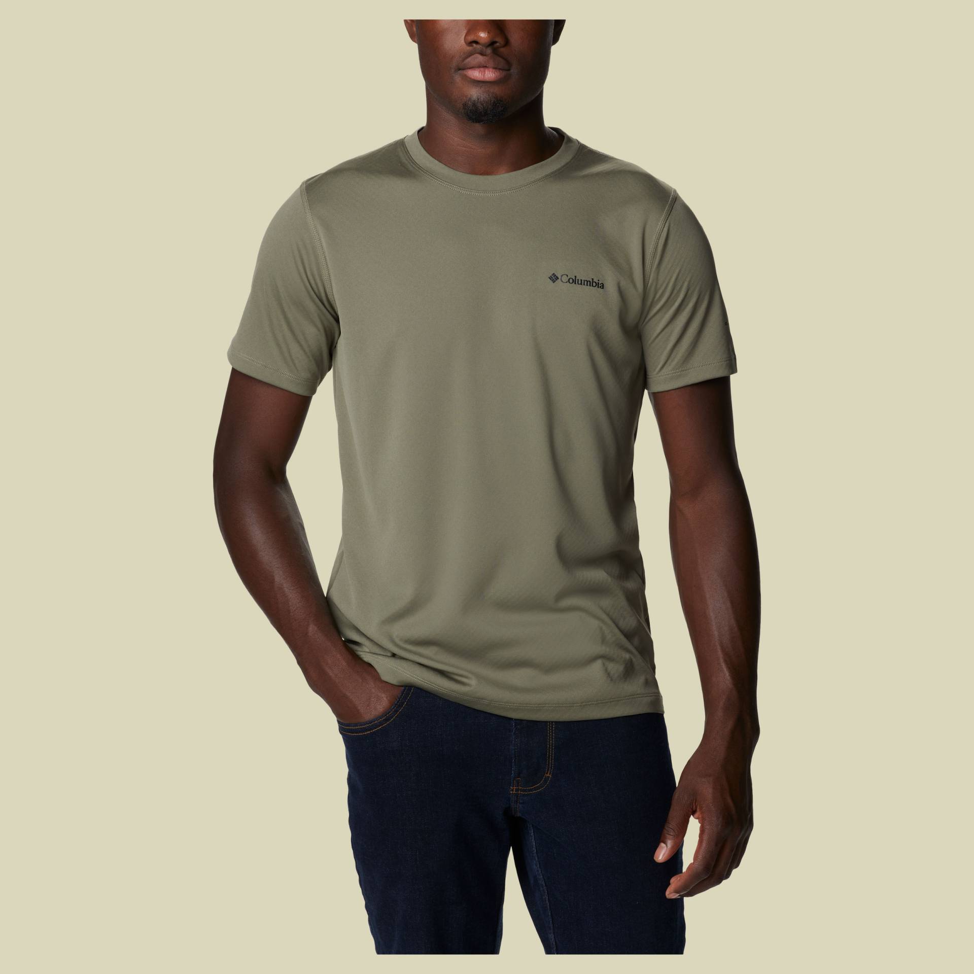 Zero Rules Short Sleeve Shirt Men Größe S Farbe stone green von Columbia