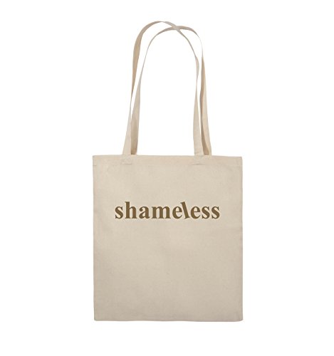 Comedy Bags - Shameless - Logo - Jutebeutel - Lange Henkel - 38x42cm - Farbe: Natural/Hellbraun von Comedy Bags