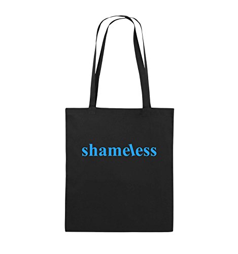 Comedy Bags - Shameless - Logo - Jutebeutel - Lange Henkel - 38x42cm - Farbe: Schwarz/Blau von Comedy Bags
