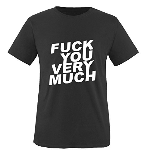 Comedy Shirts Fuck You Very Much... Herren T-Shirt Fun T-Shirt Schwarz Gr. XL von Comedy Shirts