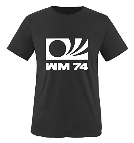 Comedy Shirts Fussball WM 1974 Fanshirt... Herren T-Shirt T-Shirt Schwarz Gr. XL von Comedy Shirts
